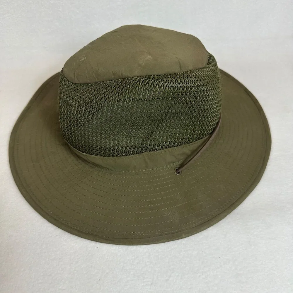 HENSCHEL HAT CO. USA HIH Green Army Safari Hat Medium Size